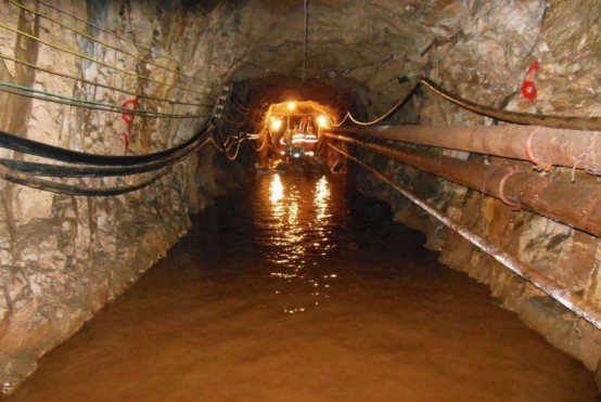 Mine water reflux